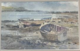 S. Lambie, Shoreline Port Appin, watercolour, signed bottom left, in gilt glazed mounted frame,