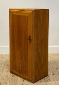 Ercol, a blonde elm cupboard, single door enclosing two adjustable shelves H93cm, W47cm, D32cm