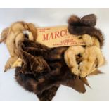 A 1920s lady's beaver fur stole with satin lining, (186cm) in good condition, shows no signs of moth