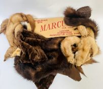 A 1920s lady's beaver fur stole with satin lining, (186cm) in good condition, shows no signs of moth