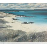 Jim Nicholson (British: 1924-1996), North End, Iona, limited edition print, in silvered frame 118/