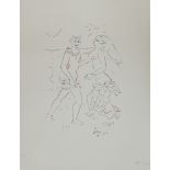 •Jean Cocteau (1889-1963), Satyr and Nymph, lithograph, signed and dated 1952 in the plate, ed.