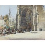 •Elizabeth G. Molyneaux R.S.W. (Scottish, 1887 - 1969), "Eglise St. Saulve, Montreuil", signed lower