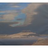 Evgeni Yali (Russian, b. 1946), Sunrise, oil on canvas, framed. 101cm by 112cm. Note: Yali is a