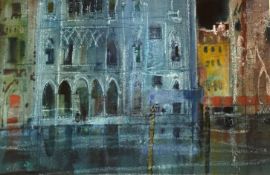 •Patrick Hall (British, 1906-1992), Facade Venice, signed lower left, watercolour, framed. 40cm by