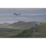 •Donald Watson (British, 1918-2015), A Pair of Hen Harriers, signed lower right, watercolour,