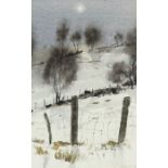 •Birgitte Brondum-Nielsen (Danish, 1917-2013), Winter Landscape, signed lower right and dated (19)