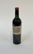 Chateau Lafite Rothschild, Pauillac, 1949, one bottle (75cl). Note: capsule cut some years ago to