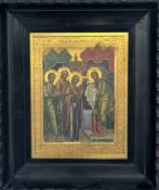 Russian School, an Icon of the Presentation of Christ in the Temple, probably 19th century, on