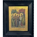 Russian School, an Icon of the Presentation of Christ in the Temple, probably 19th century, on