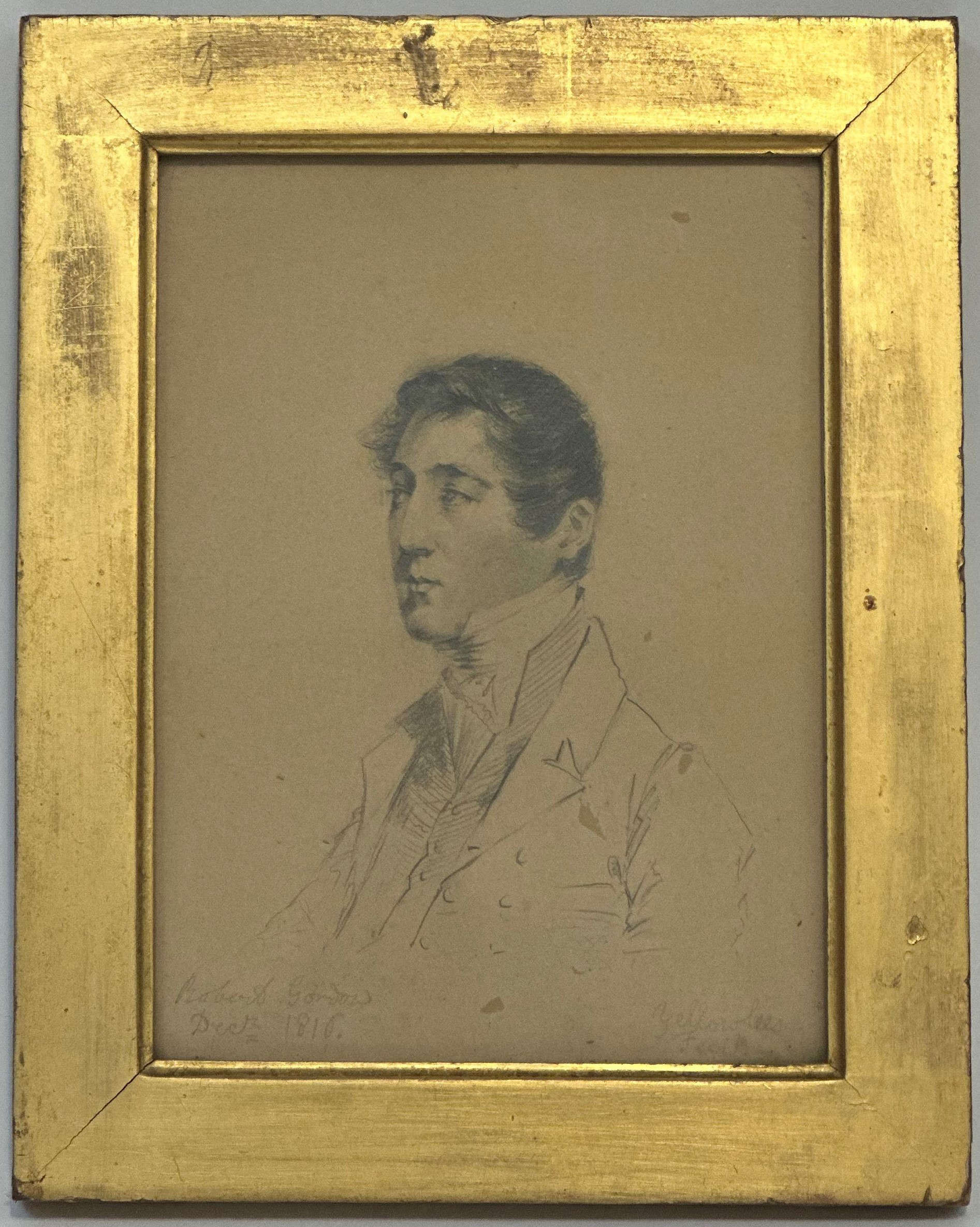 William Yellowlees (Scottish, 1796-1856), Portrait of Robert Gordon, signed lower right, titled