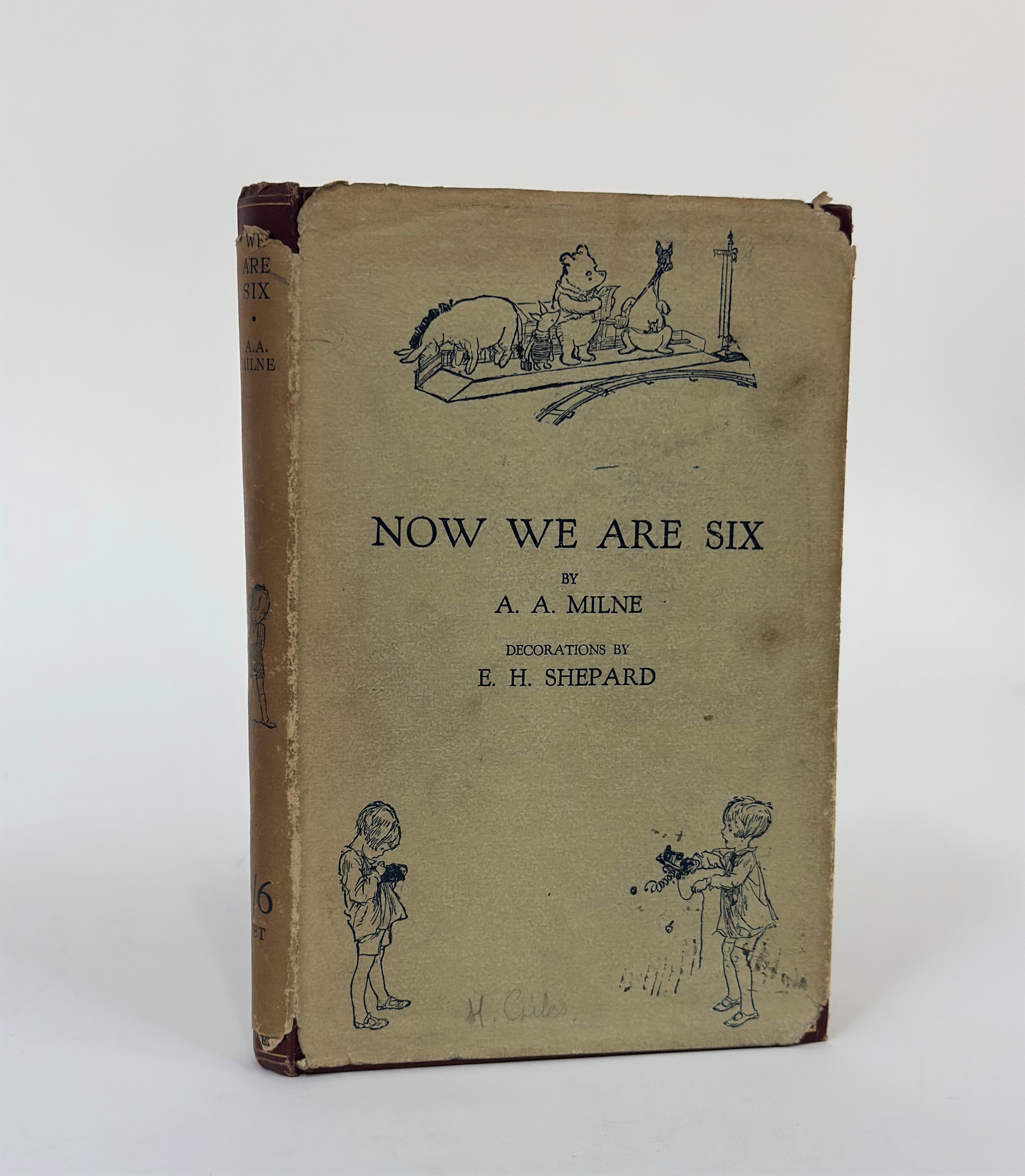 A.A. Milne, Now We Are Six, first edition, illustrations by E.H. Shepard, pictorial endpapers,
