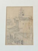 •Alexander Graham Munro R.S.W. (Scottish, 1903-85), A Moroccan Cityscape, pencil, framed. 30.5cm