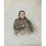 English School, c. 1800, Portrait of a Seated Gentleman, his right hand resting in his waistcoat,