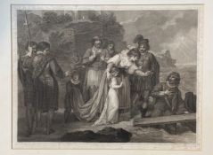 After W. Westall RA, engraved by F. Bertolozzi, The Departure of Mary Queen of Scots to France, in