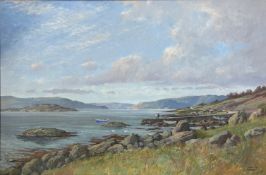 Donald M. Shearer (Scottish: 1927-2017), West Coast Shore Scene, oil on canvas, signed bottom right,