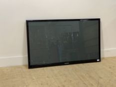 A Samsung plasma 50" flat screen TV with power lead and remote (Untested)