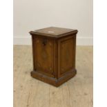 An Edwardian satinwood coal perdonium, inlaid in the Neoclassical taste, moving on castors, H49cm,