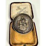 A Selkirk Scott & Oliver Trust medal awarded to William Heatlie, 1921, complete with original box (