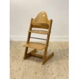 A Stokke Trip-trap childs high chair, circa 1970s, H92cm