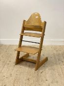 A Stokke Trip-trap childs high chair, circa 1970s, H92cm