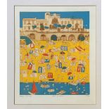 Maggie Burley (British), Sol y Mar, silkscreen print, 32/60, signed bottom left in pencil, in