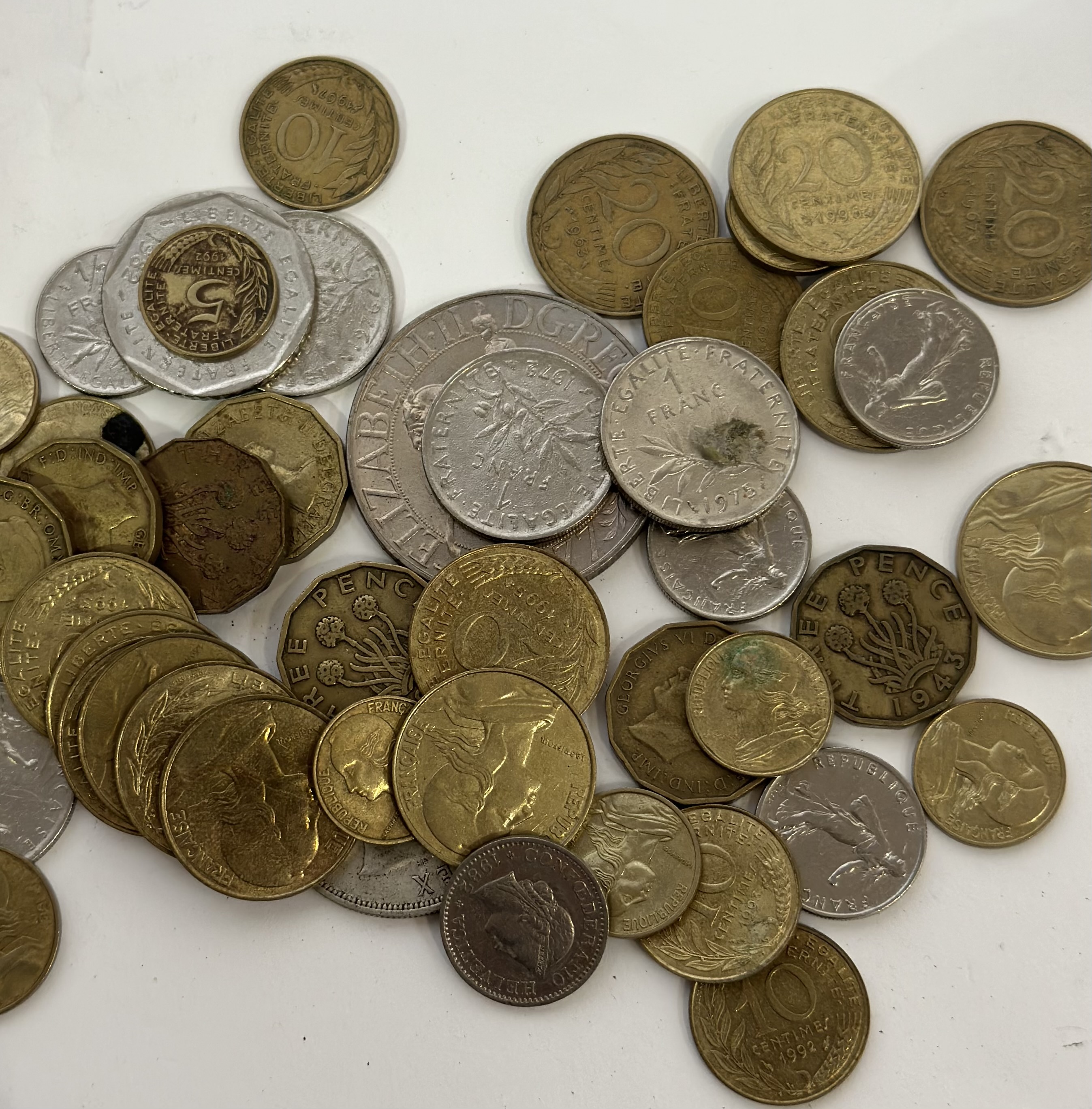 A savings box of coins (metal) mostly Victorian, best value is in pre '47 silver, 13 (3rd) 44 ( - Image 2 of 2