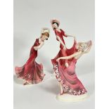Katzhutte: a group of three German porcelain Art Deco figures, Lady Dancing in Spanish style (15cm),