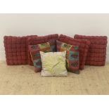 A group of seven scatter cushions of various designs (7)