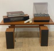 Bang & Olufsen audio, a Beomaster 900 radio, a Beomaster 5000 stereo tuner, A Beocord 2000 de luxe