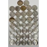 A collection of thirty seven American Morgan O 1884 silver $1 coins in unused condition. (37) 1152.