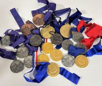 A collection of nineteen Strathclyde Regatta and other rowing medals including 1st, 2nd and 3rd