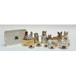 A mixed collection comprising a Emma Bridgewater small nesting hen egg cup of (h- 10cm w- 8.5cm),