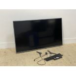 A Hisense 45" LED flatscreen TV, complete with remote (untested)