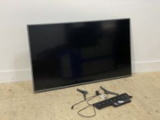 A Hisense 45" LED flatscreen TV, complete with remote (untested)