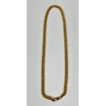 A modern 18ct gold kerb link necklace with lobster claw fastening, (l x 49cm) 32.12g