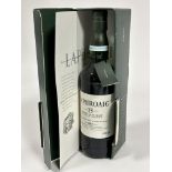 A bottle of Laphroaig fifteen year old Single Islay Malt whisky complete with box.