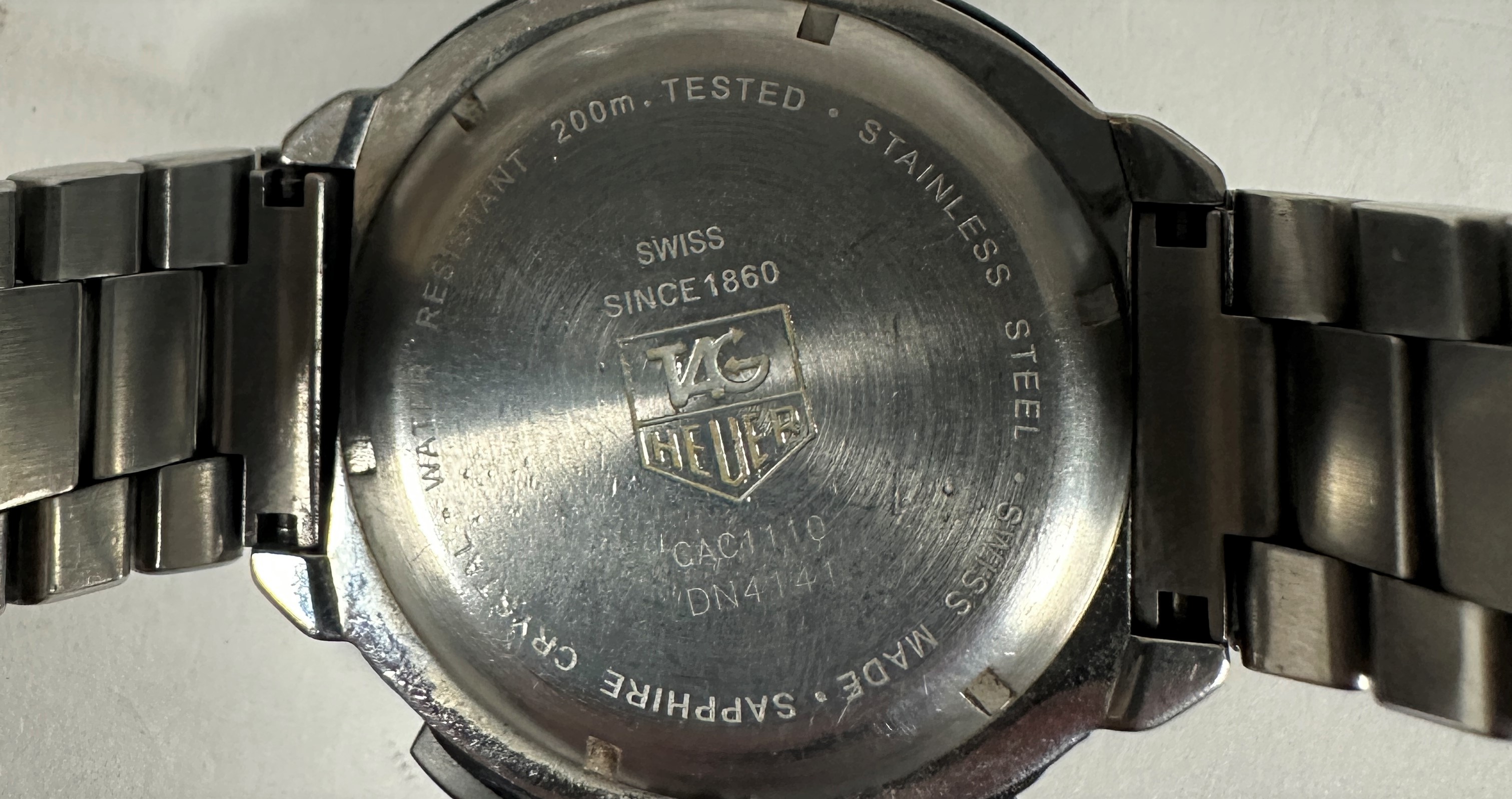A gentleman's Tag Heuer Swiss quartz stainless steel Divers style chronograph sports watch with - Image 3 of 3