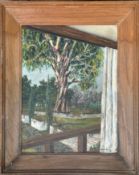 Michael Florance. View from a balcony, oil on canvas, signed bottom right dated '31, in pine frame.(
