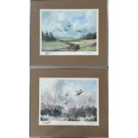 Robert W. Milliken (1920-2014), a pair of coloured prints of game birds, each signed in pencil,
