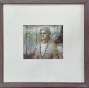 Peter White (Scottish, b. 1959), A Figure, mixed media, titled and attributed verso, framed. 11.