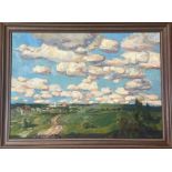 Antonov Sergey Georgievich (Russian 1932-2006), Summer Clouds, oil on panel in a stained ash