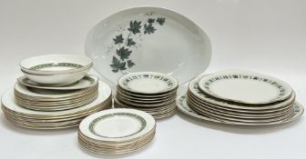A mixed lot of tableware comprising a Royal Doulton 'Rondelay' part-service of six plates (w- 27cm),