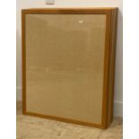A set of ten glazed beech picture frames 75cm x 91cm