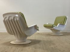 Richard Neagle for Sormani, a pair of Italian mid century Nike lounge chairs, circa 1960's, the