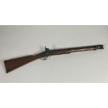 Tower 1844: a reproduction Enfield Carbine, steel barrel (53cm), lock and filling, brass butt and