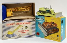 Corgi Toys, 1102, A die cast model of an Elucid TC-12 Tractor with Dozer blade, in box, together