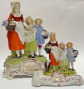 A large Dresden figural advertising group for Yardley's Old English Lavender soap (marked verso) (h-