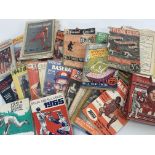 A collection of various American Baseball Annuals from 1930's to 1970's etc and American Football