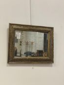 An early 20th century gilt composition framed wall mirror 39cm x 32cm